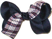 St Jean Vianney (Baton Rouge) Plaid with Navy and Navy Knot